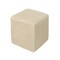 Contemporary Home Living 16.5" Beige Contemporary Solid Cuboid Knitted Foot Stool